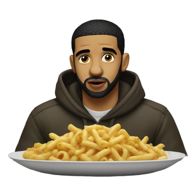 drake eating sticker