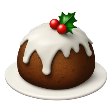 christmas pudding sticker
