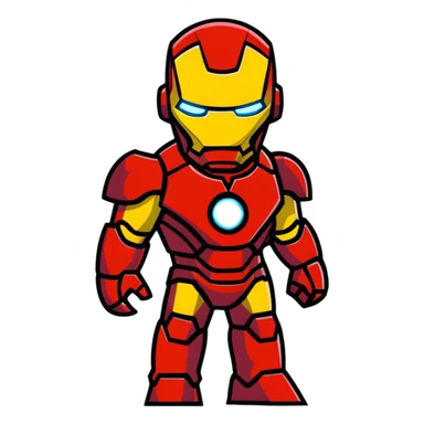Iron Man superhero sticker