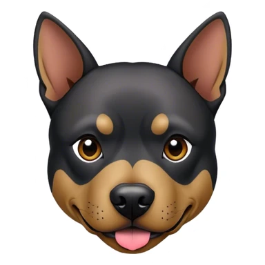 black pitbull coyote sticker