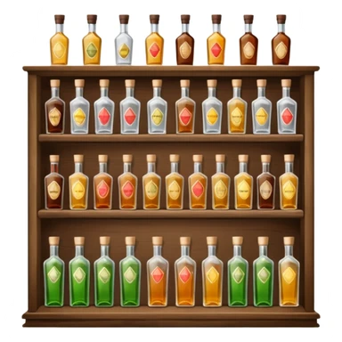 liquor store shelf sticker