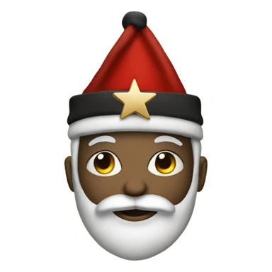 Santa Claus with a Jewish star on his suit sticker