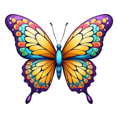 chaotic butterfly sticker