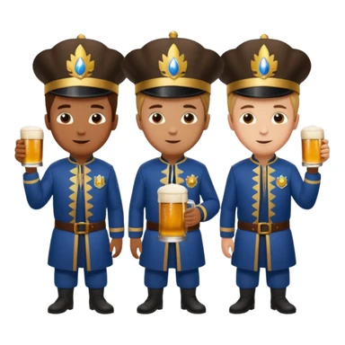 les rois du houblon? ILS SONT 3 GAR9ONS sticker