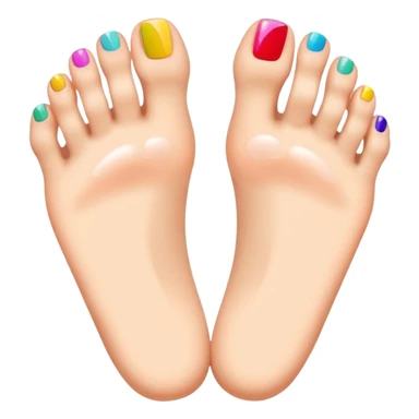 pedicure on pretty feet sticker