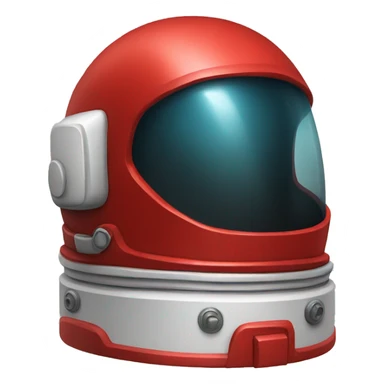 red astronaut helmet sticker