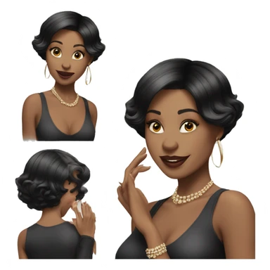  in Chicago all that jazz dance black bob haircut caucasian  sticker