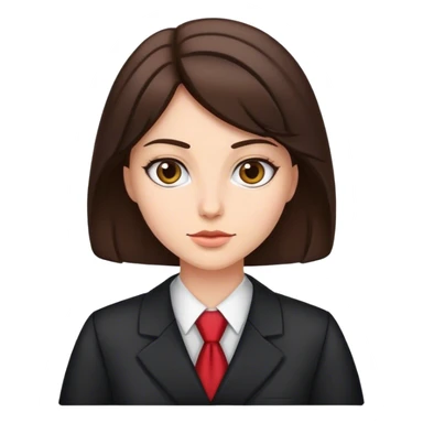 lawyer brunette  sticker
