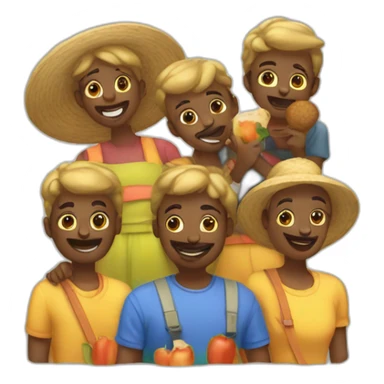 Groupe de pastèque sticker