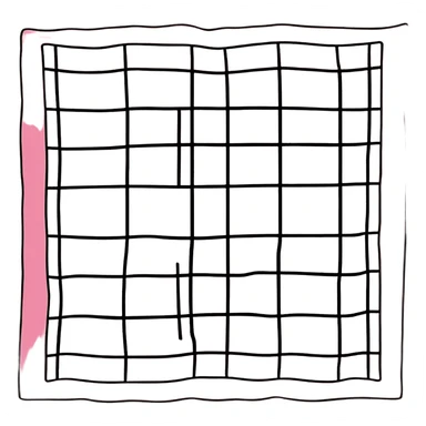 folded blanket with plaid pink and white pattern, cute sticker style sticker