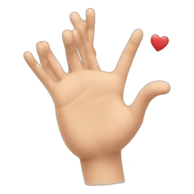 Cœur avec les mains sticker
