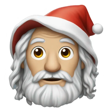 Gandalf with Santa hat sticker