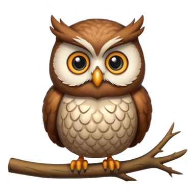 A chubby owl perched on a branch, sporting a fluffy feathery beard and looking very wise yet cute.




















 sticker