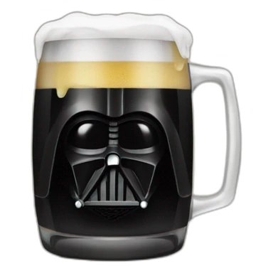 Dark vador drink beer sticker