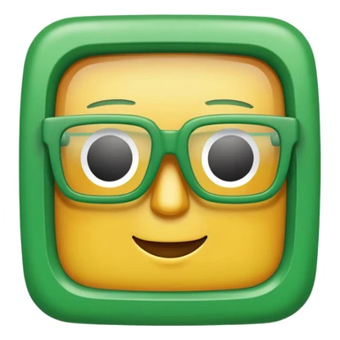 Green Square Spects. sticker