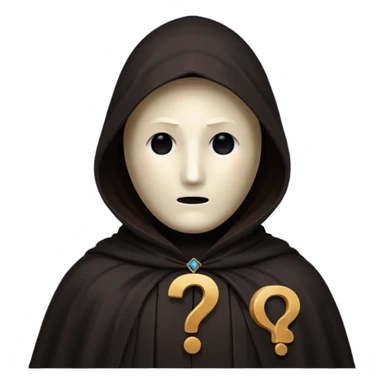 mysterious figure with mark ?, no face sticker