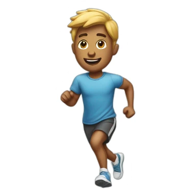 running cool dude sticker