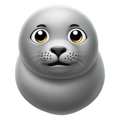 a seal turning it's head and looking awkward sticker