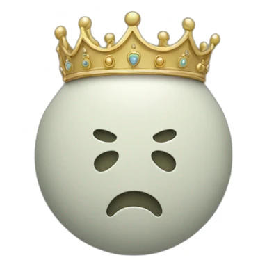 Un squelette avec une couronne sticker