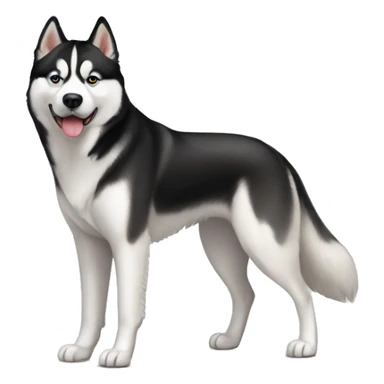 Dog Siberian Husky full-height sticker
