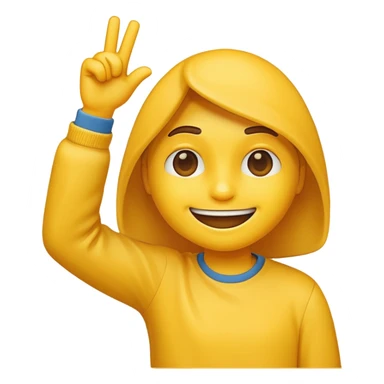 Dabbing emoji sticker