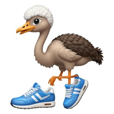  ostrich-in-sneakers sticker