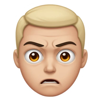  can't express expressionless ,anger just staring at  sticker