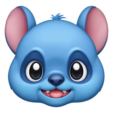 stitch emoji with side eye expression sticker