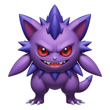 Venonat-Gengar-Genesect-Sableye-Noibat-fusion, full body sticker