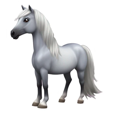 Star stable Silver bay Horse with hearts sticker