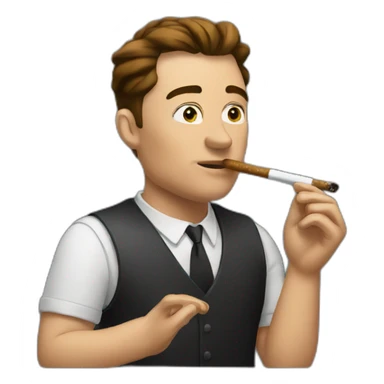 Elon smoking sticker