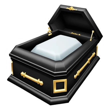 casket heing burried sticker