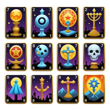 tarot icon pack with streetart illustration sticker