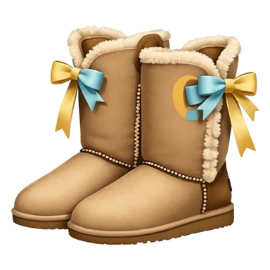Uggs with bows sticker