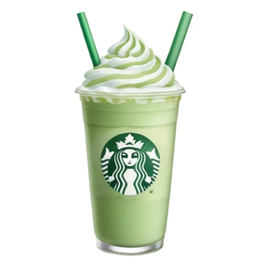 Starbucks iced lavender matcha latter sticker