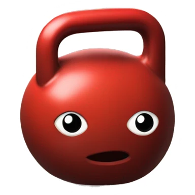 red kettlebell sticker
