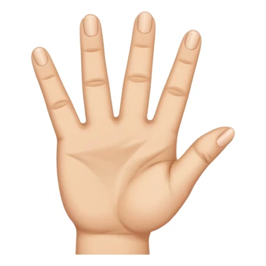 Hand with the middle finger and ring finger crossed. With the thumb folded in sticker