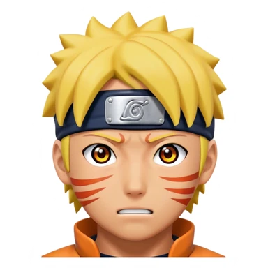 Naruto uzumaki head sticker