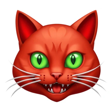 red vampire cat sticker