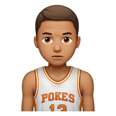 tired basketball player, sweating a lot sticker