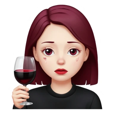 Bebendo vinho emo sticker