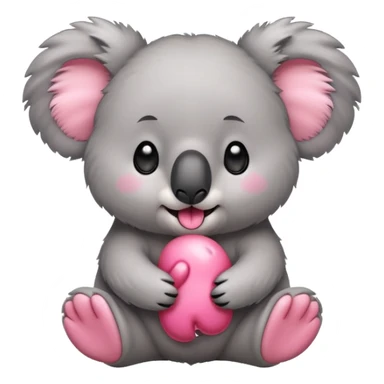 Cute koala with its tongue out  sticker