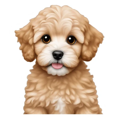 Cute chicken nugget Color maltipoo puppy sticker