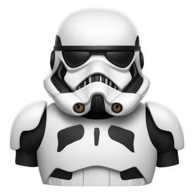 black french bulldog stormtrooper sticker