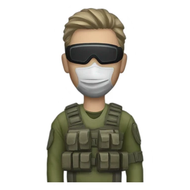 Simon Riley wearing Mask from Call of Duty sticker