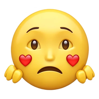 a sad emoji with broken hearts around it sticker