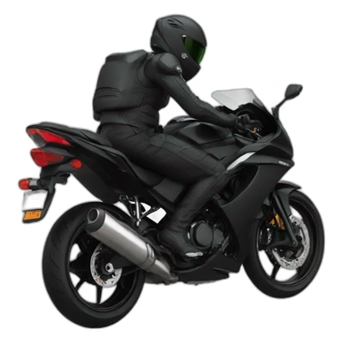Black Ninja 400 sticker