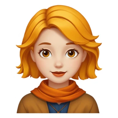 fall happy girly emoji artsy  sticker