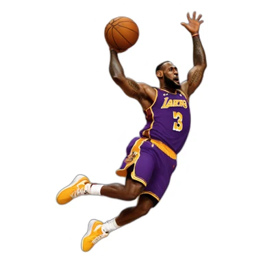 Lebron james dunk sticker