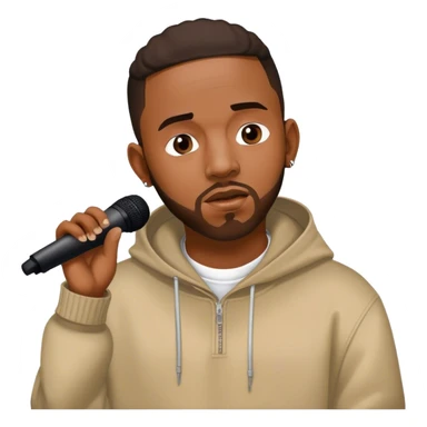 Kendrick Lamar singing a diss track to Drake sticker